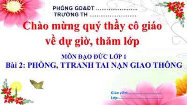 Bài 24: Phòng tránh tai nạn giao thông (Tuần 28)